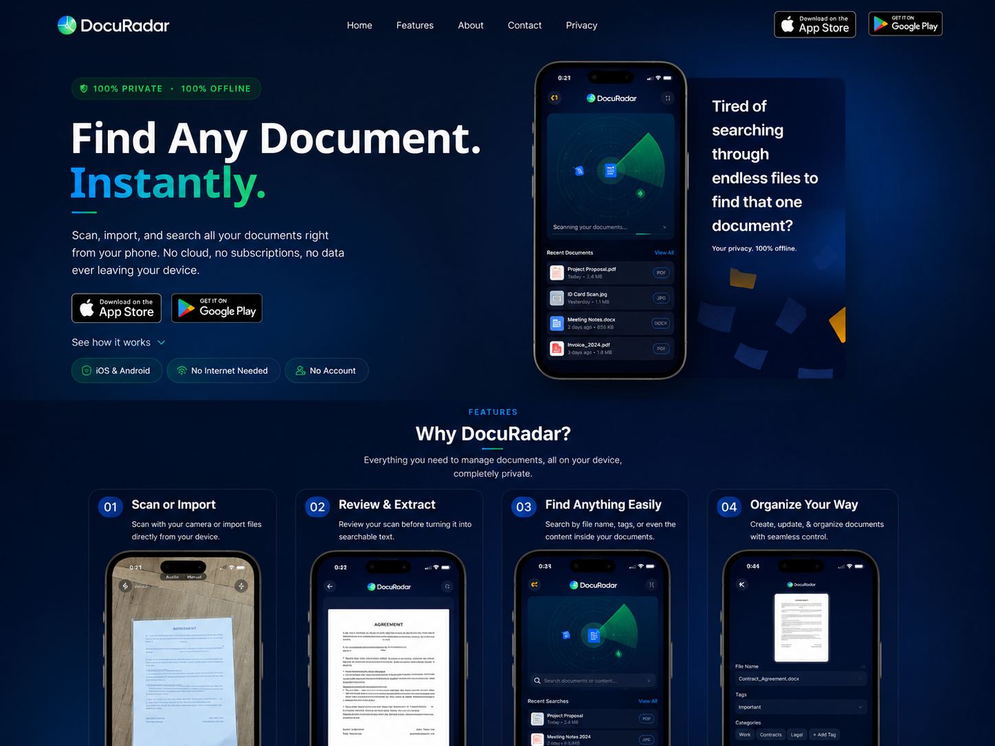 Offline Document Scanner: Scan, OCR and Search Without the Cloud
